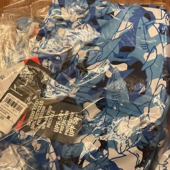 BRAND NEW youth boy speedo blue swim swimming shorts size L (upf 50) - Picture 5 of 6